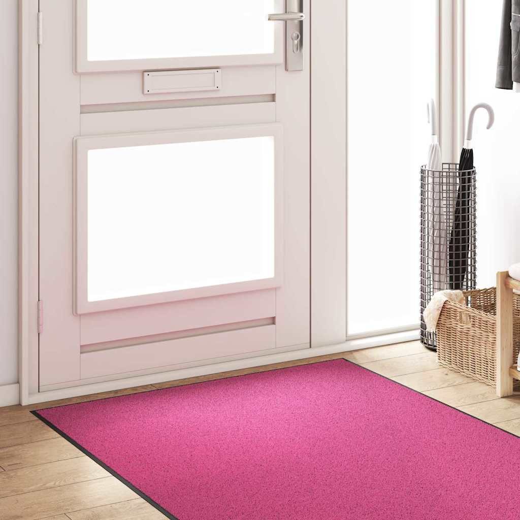 vidaXL Fußmatte Fußmatte Pink und Schwarz günstig online kaufen