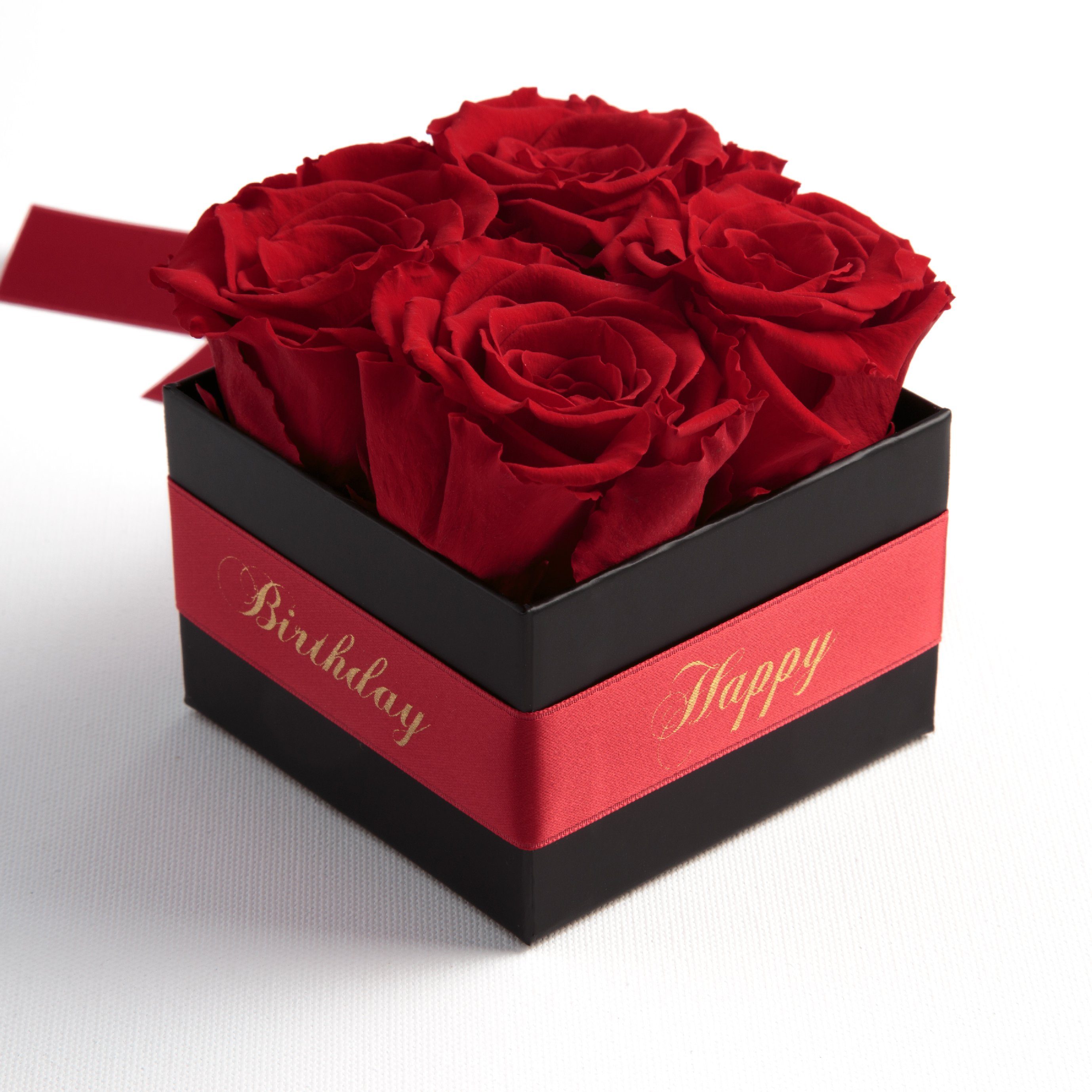 Kunstblume Infinity Rosenbox Happy Birthday Geschenk günstig online kaufen