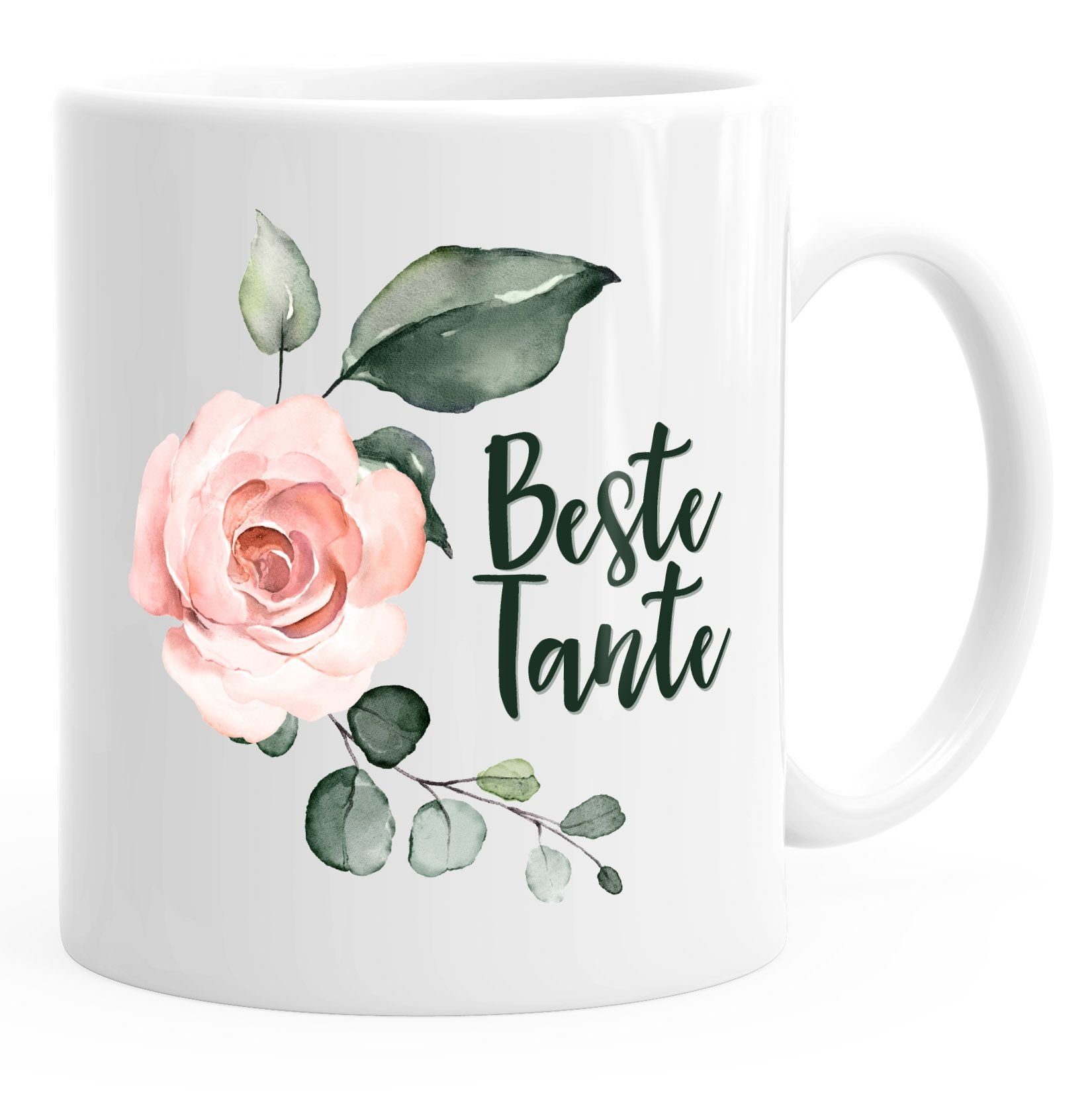 MoonWorks Tasse Kaffee-Tasse Beste Tante Geschenk Geschenk-Tasse MoonWorks®, Keramik