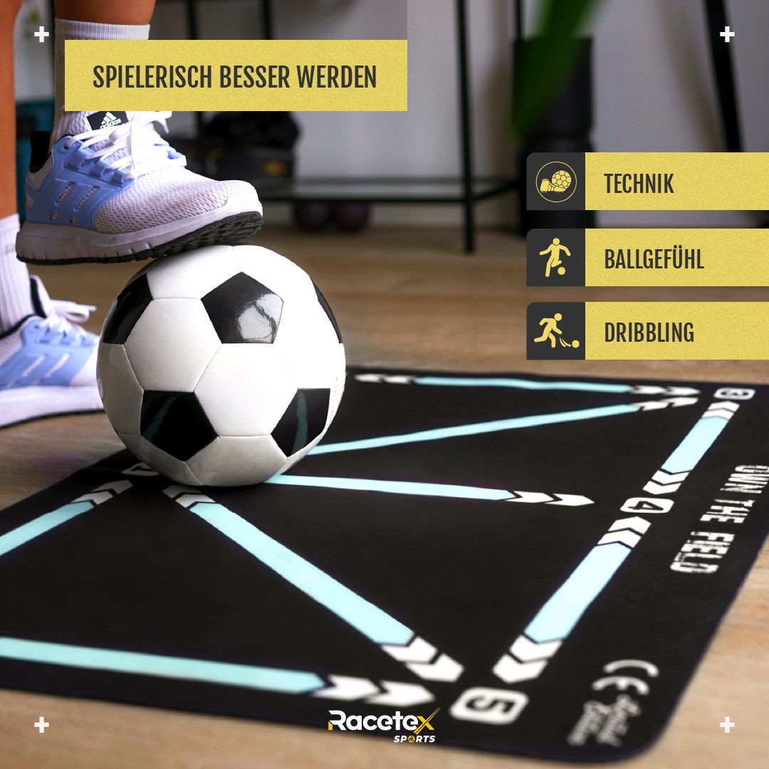 Racetex Weichbodenmatte Racetex Fussballmatte Training Kinder 60x90 cm – Rutschfest