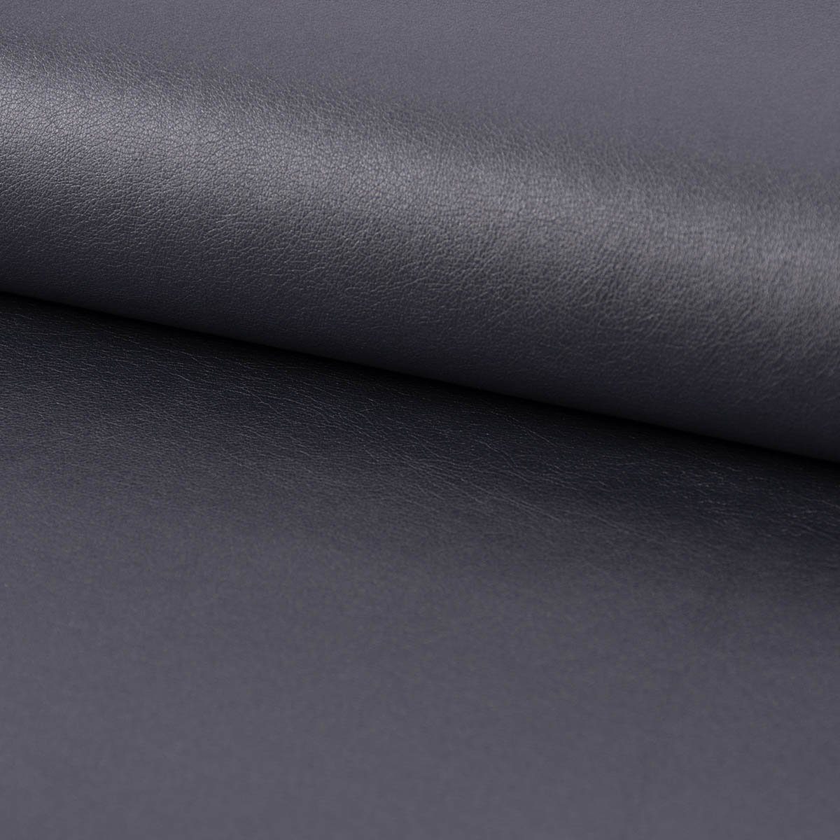 SCHÖNER LEBEN. Stoff Bekleidungsstoff Meterware Kunstleder Lederimitat anthrazit 1,4m