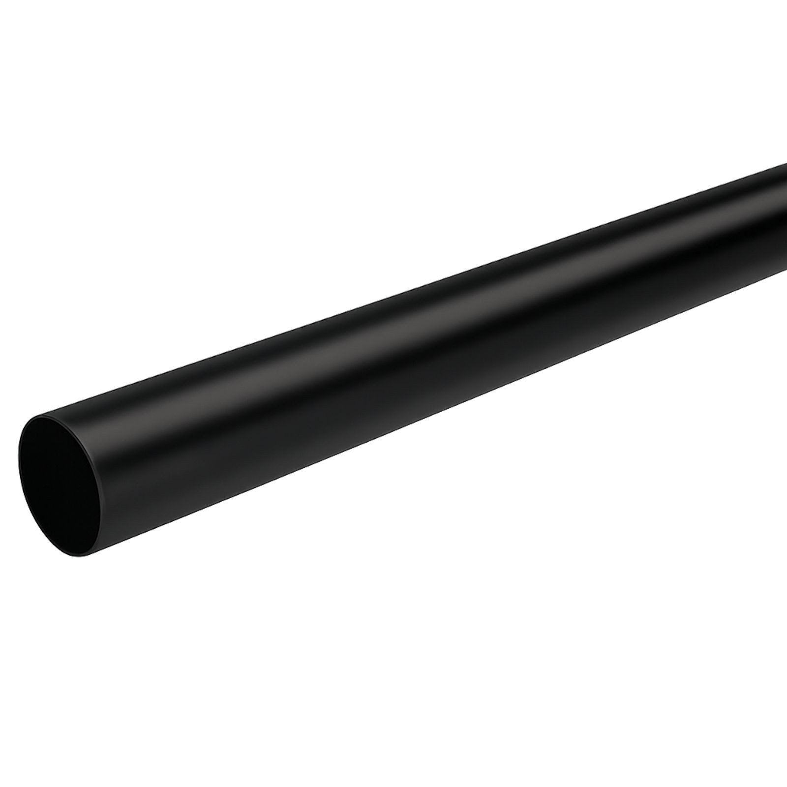SO-TECH® Garderobenstange runde Form, Durchmesser 25 mm, Stahl, schwarz beschichtet, (1 St), Kleiderstange Länge 1000 mm