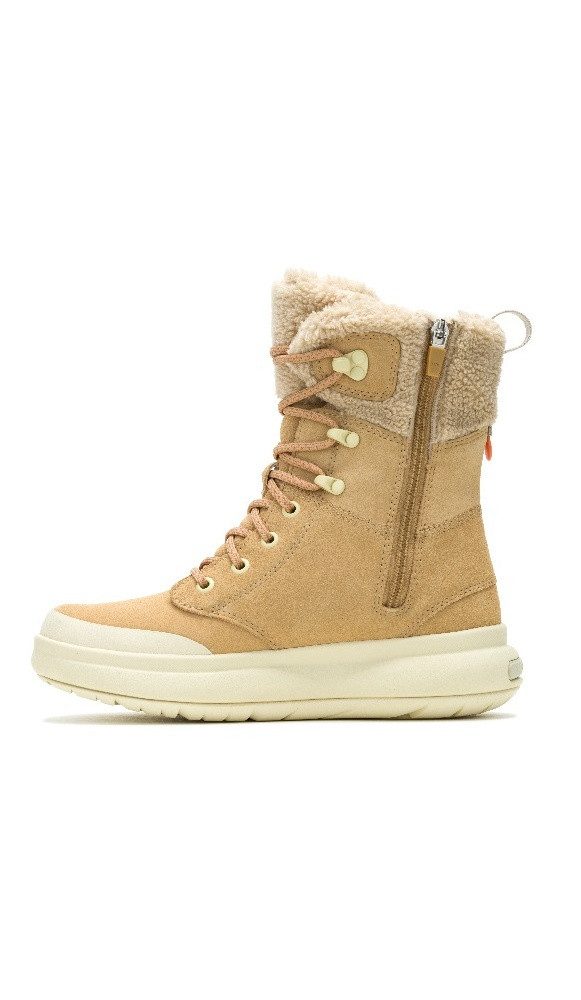 Merrell Marquette Thermo Tall Zip Waterproof (Veloursleder, wasserdicht) braun Winterstiefel