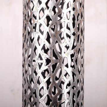 DESIGN DELIGHTS Kerzenständer RIESEN KERZENSTÄNDER "ETERNAL", Metall, 80 cm, antik-silber, Säule