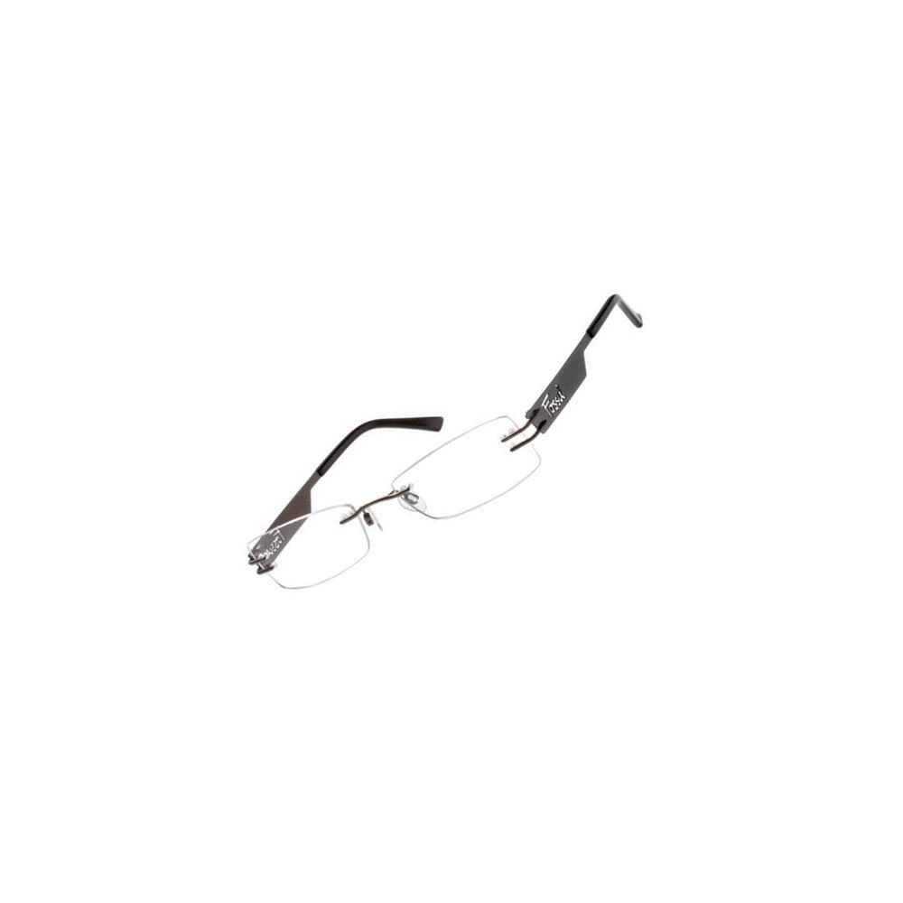 Fossil Brillengestell Korrektionsfassung Brille Titan Braun Stahl 53/18/135 - OF1157200, Titan