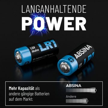 ABSINA 4x Batterie LR1 N Lady für Garagentoröffner, Taschenrechner, 5V Batterie, (1 St)