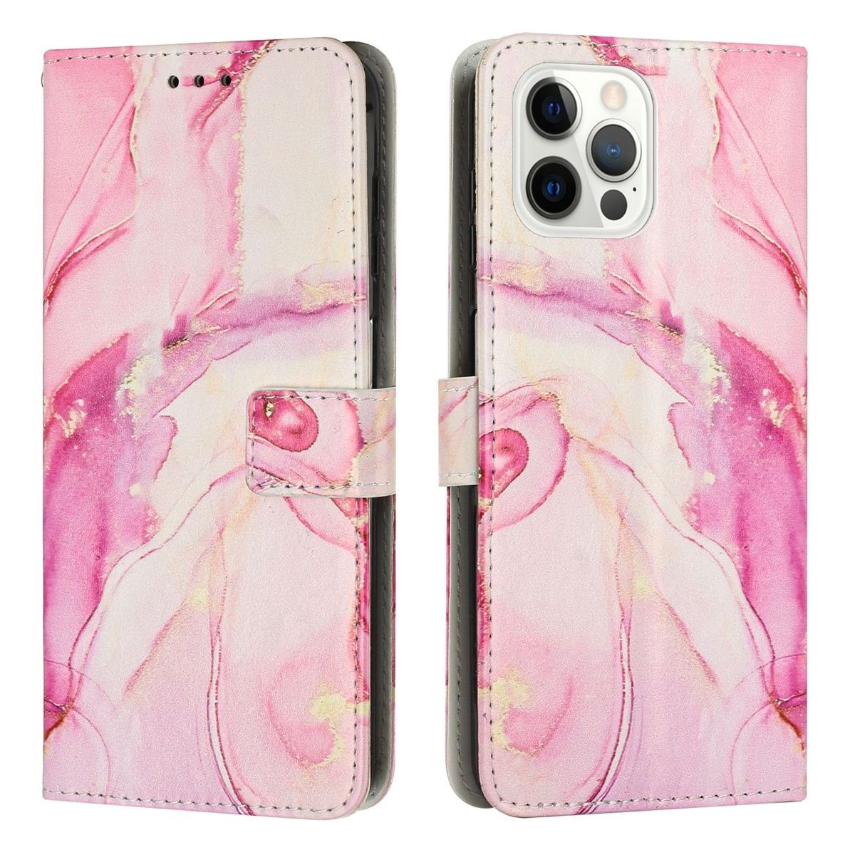 König Design Handyhülle Apple iPhone 15 Pro Max, Schutzhülle Schutztasche Case Cover Etuis Wallet Klapptasche Bookstyle