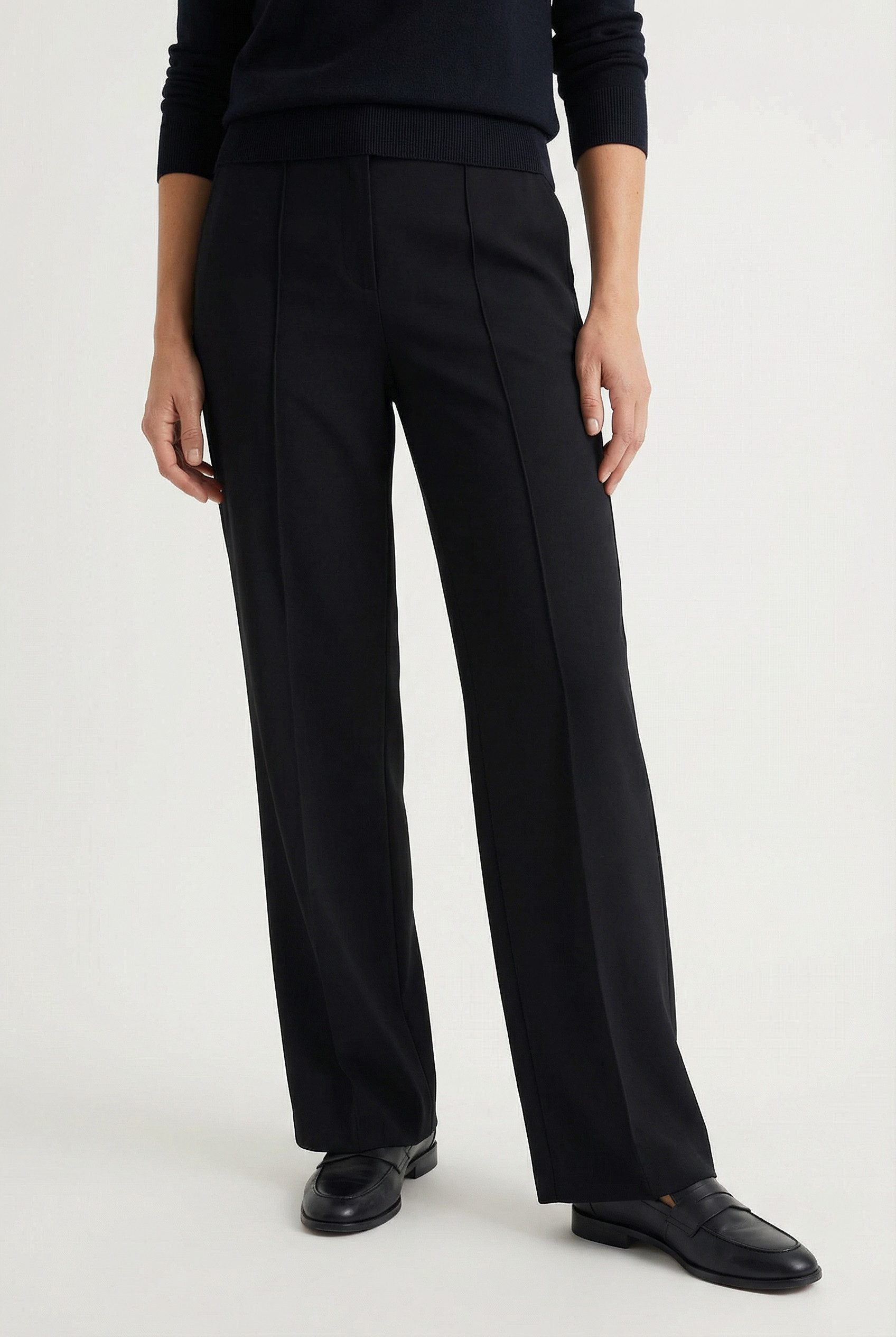 Cinque Marlene-Hose CISILASSO elastischer Bund, hohe Leibhöhe, weites Bein