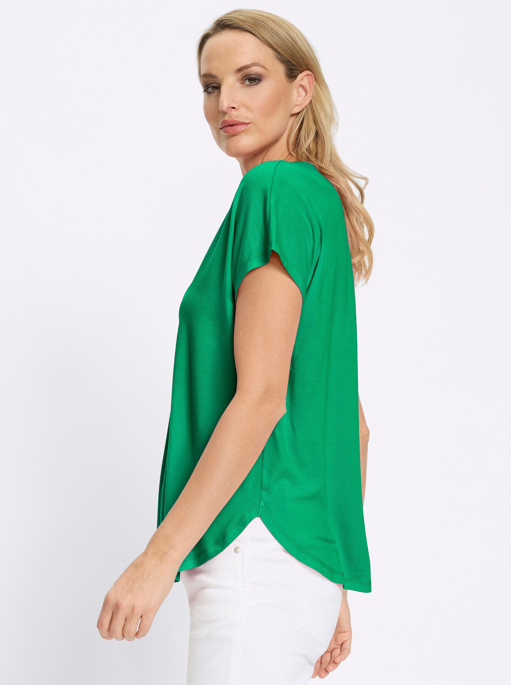 heine T-Shirt Shirtbluse Kurzarm – Bild 4 von 5