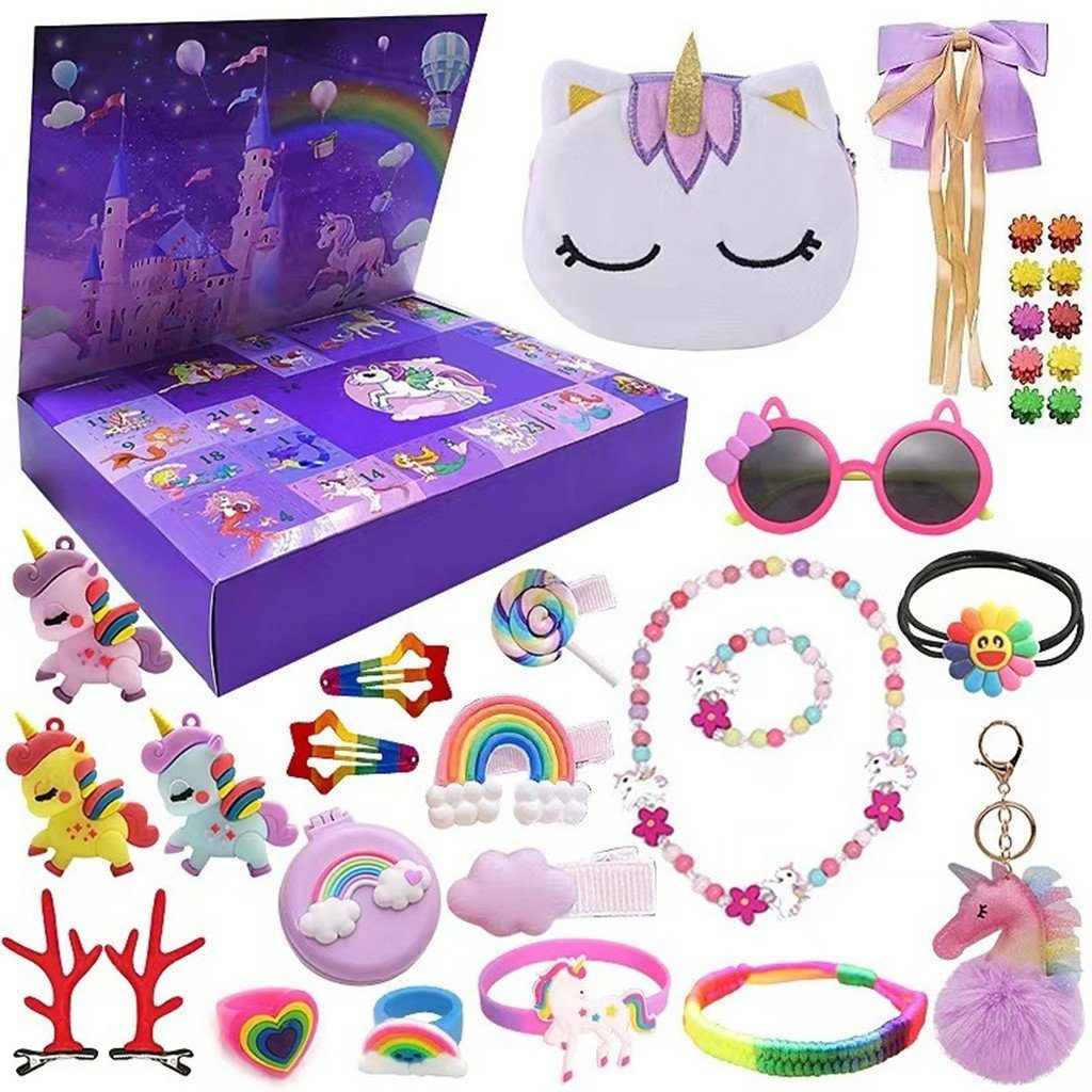 XDeer Календари 2023 Календари,Weihnacht Countdown Kalender, 24 Stk vielschiende Waren,Geschenk für Kinder