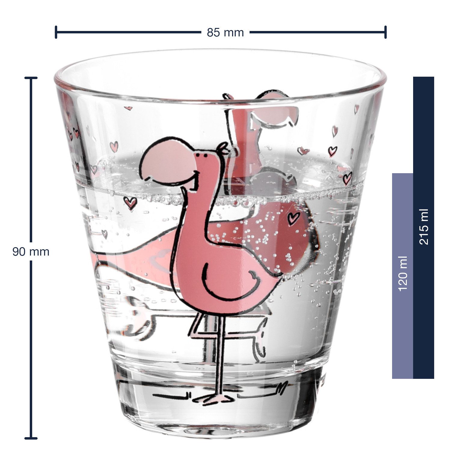LEONARDO Becher Bambini, Materialmix, 3er Set, Kinder, Spülmaschinengeeignet