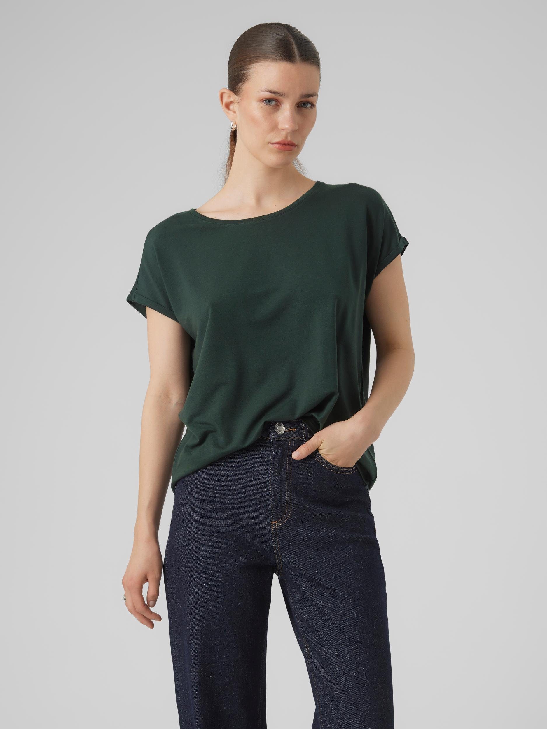 Vero Moda TOP Pine VMAVA GAJRS Grove SS PLAIN Rundhalsshirt NOOS