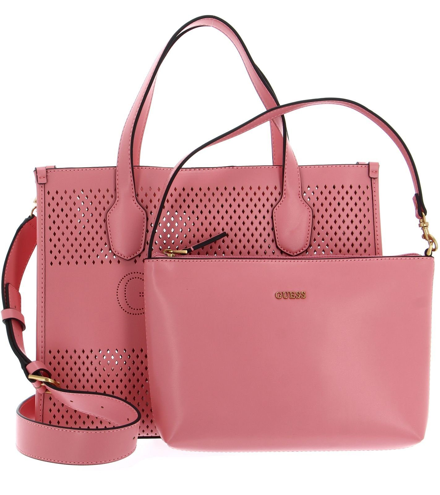 Guess Schultertasche Katey Perf (Set, 2-tlg)