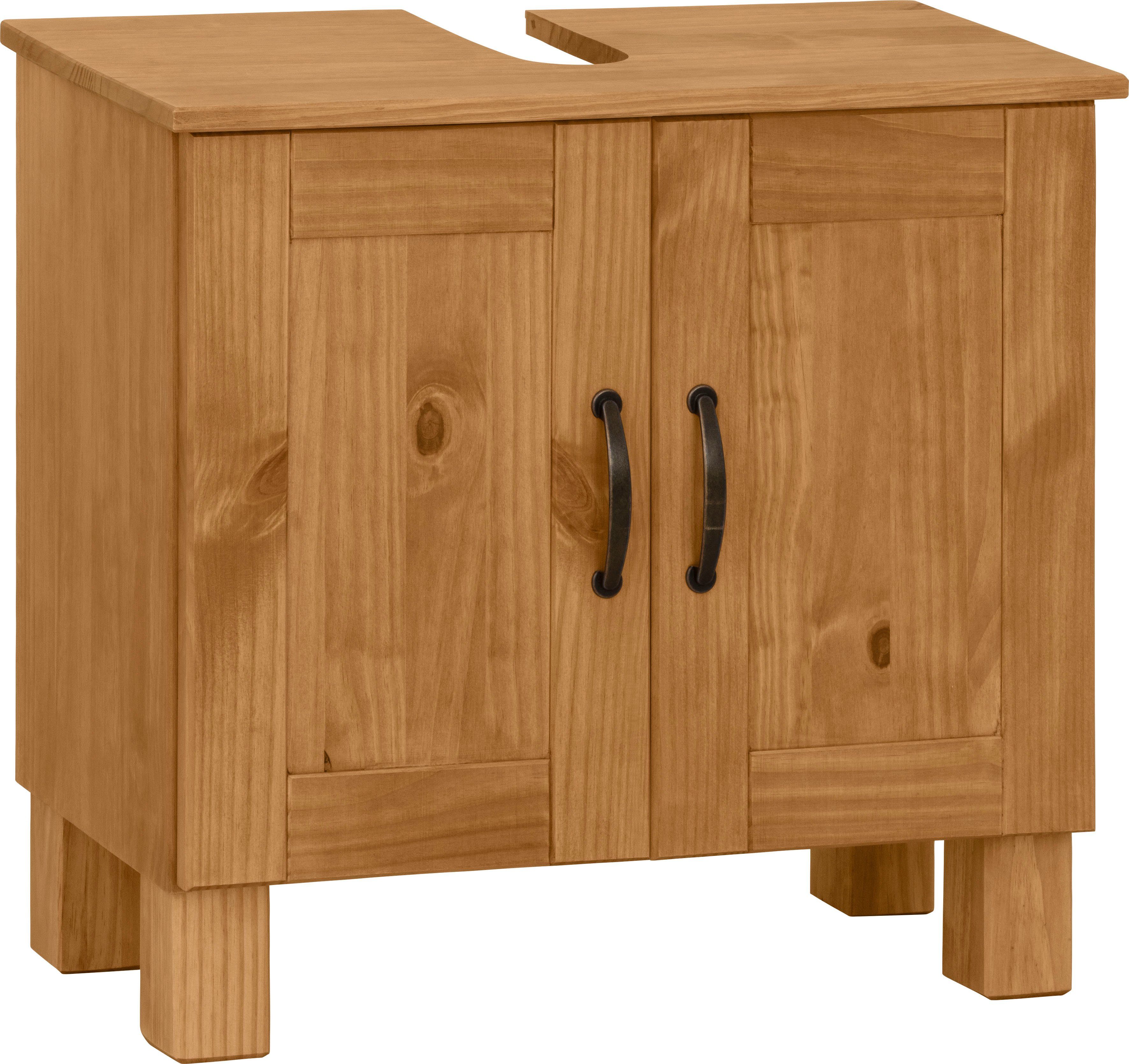 Home affaire Waschbeckenunterschrank Rodby FSC®-zertifiziertes Massivholz, günstig online kaufen