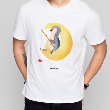 Mr. & Mrs. Panda T-Shirt Pinguin Mond - Weiß - Geschenk, Nachthemd, Angel, Tshirt, Schlafshirt (1-tlg)