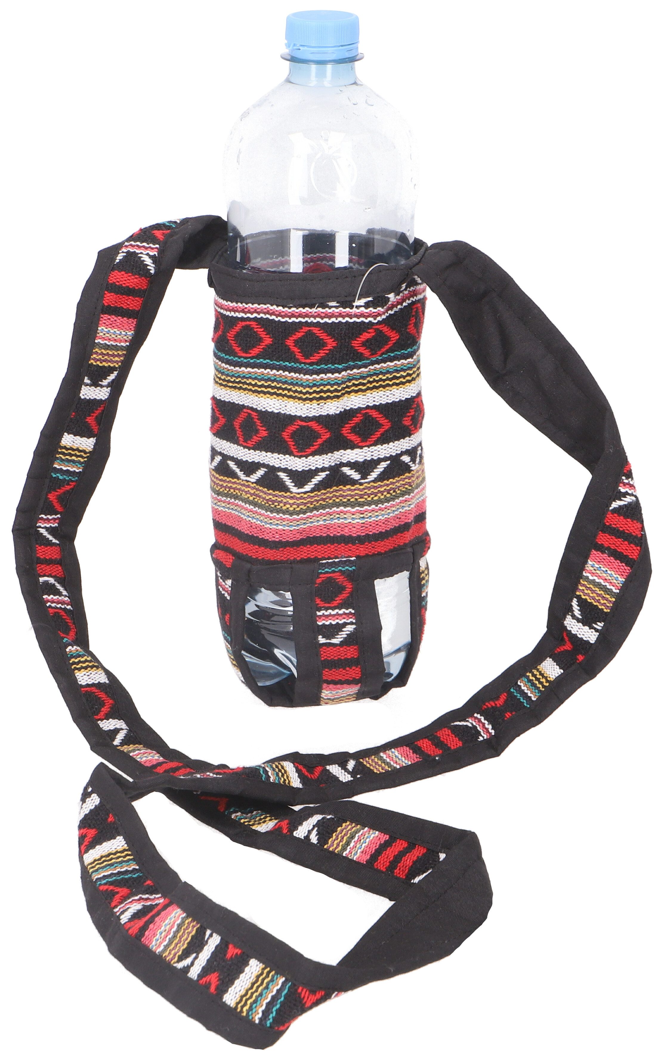 Guru-Shop Schultertasche Wasserflaschen Tasche, Flaschenhalter Ethno -..