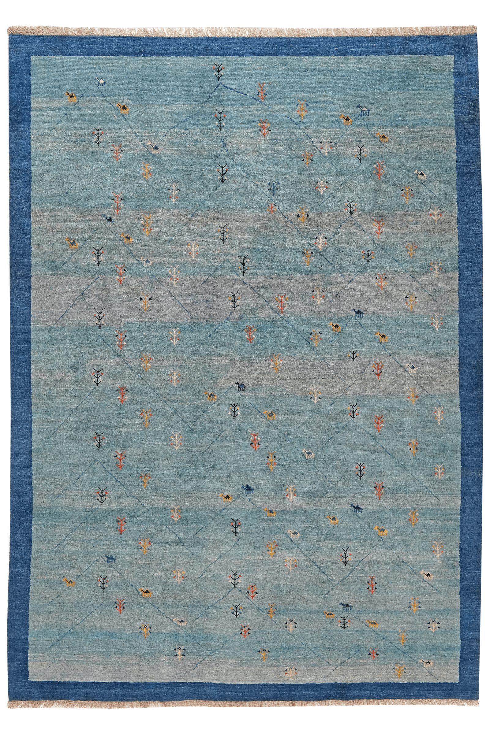 Looma Hochflor-Teppich Gabbeh Sonnat 291x203cm, rechteckig, Höhe: 15 mm, Sonnat, Schurwolle, Unikat