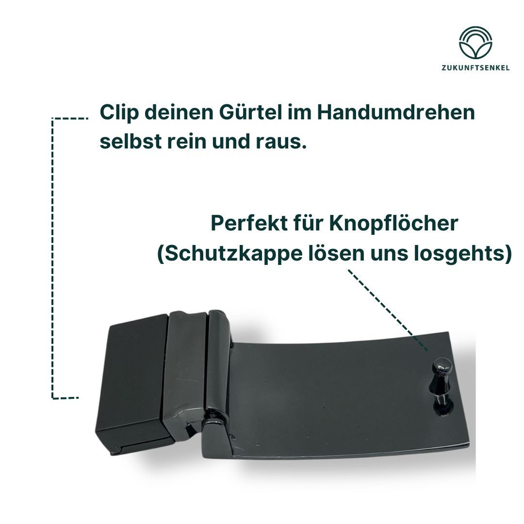 ZUKUNFTSENKEL Gürtelschnalle Gürtelschnalle 30mm Steckschnalle Schnalle für Gürtel Wendgürtel (Schließe Wendschließe, 1-St) Wendeschnalle für Wechselgürtel und Ledergürtel