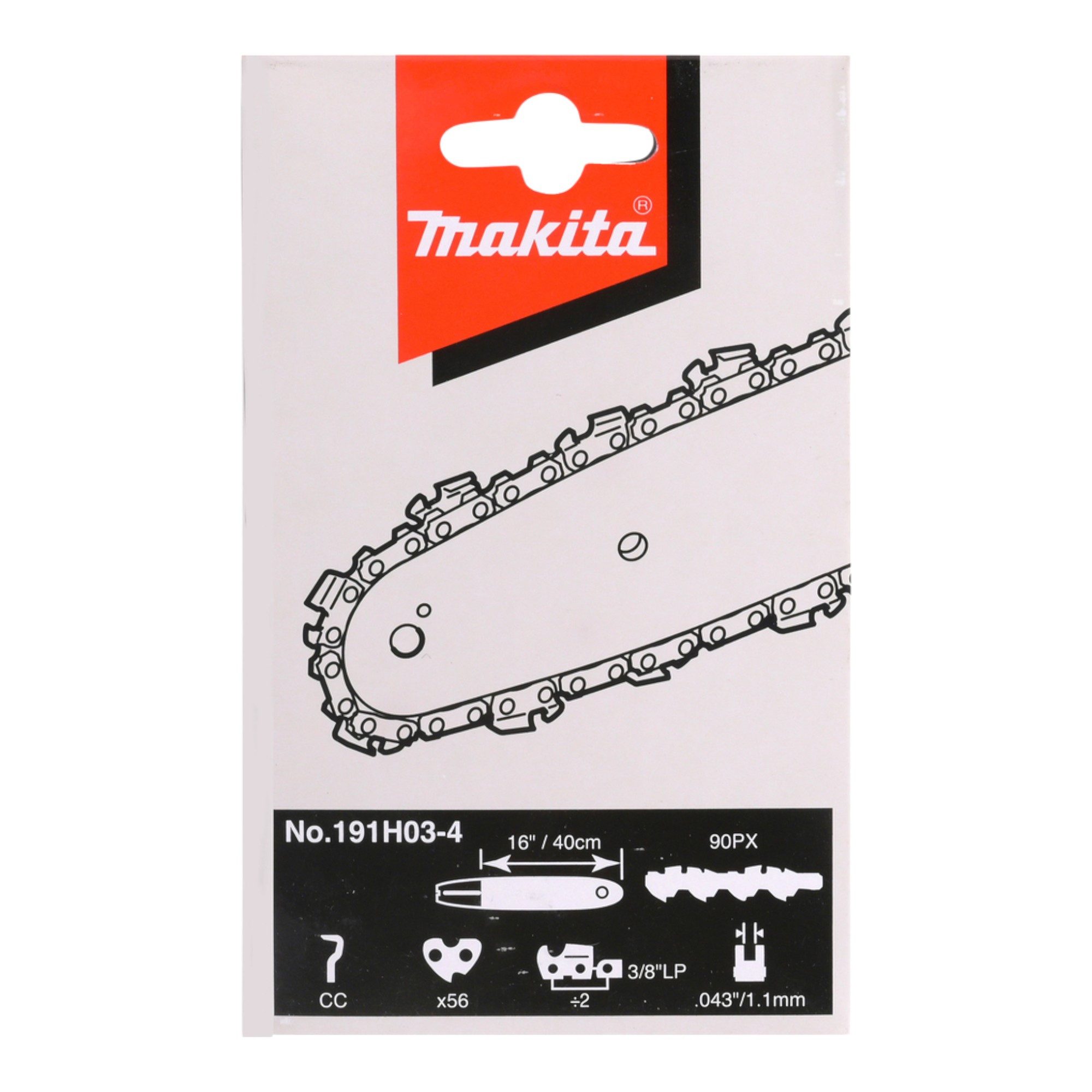 Makita Ersatzkette 90PX Sägekette 3/8" 1,1 mm 40 cm 56 TG (191H03-4) Ersatz günstig online kaufen