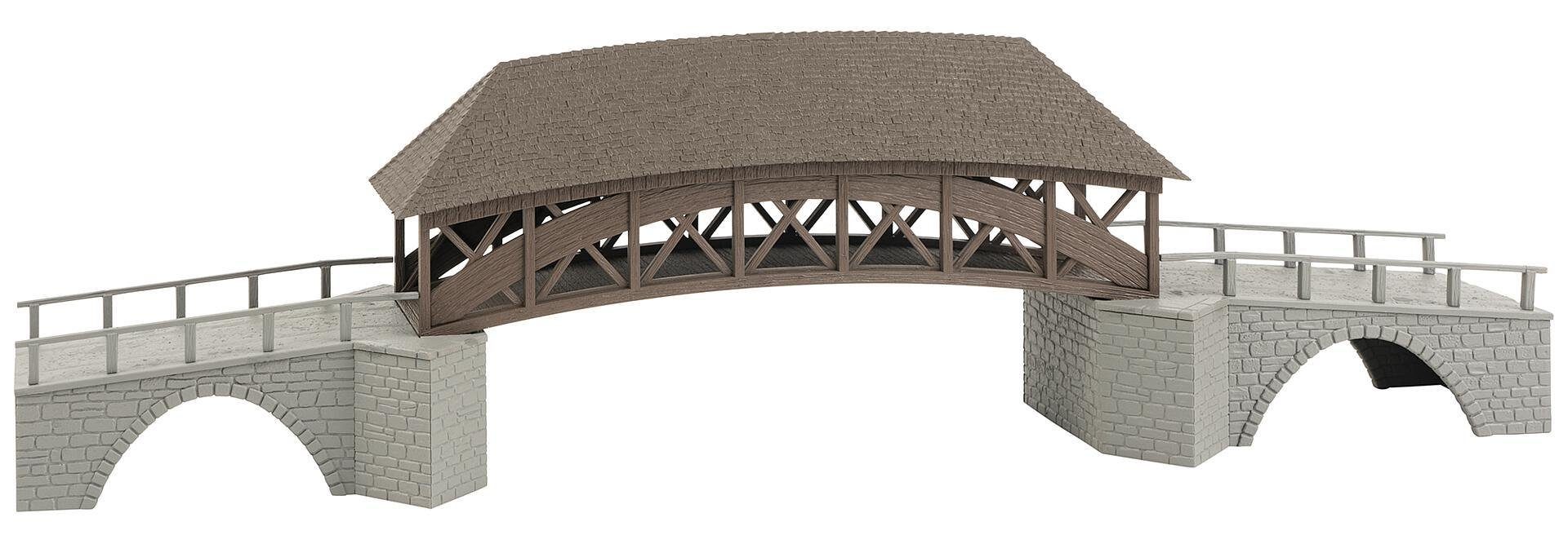 Faller Modellbausatz Faller 191774 Bausatz H0 Alte Holzbrücke 1:87