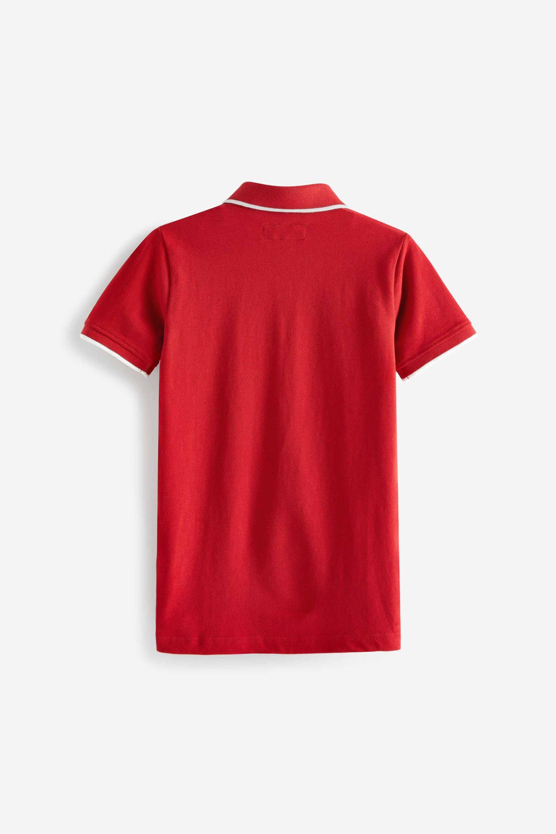 Next Poloshirt Kurzärmeliges Polo-Shirt (1-tlg) Dark Red