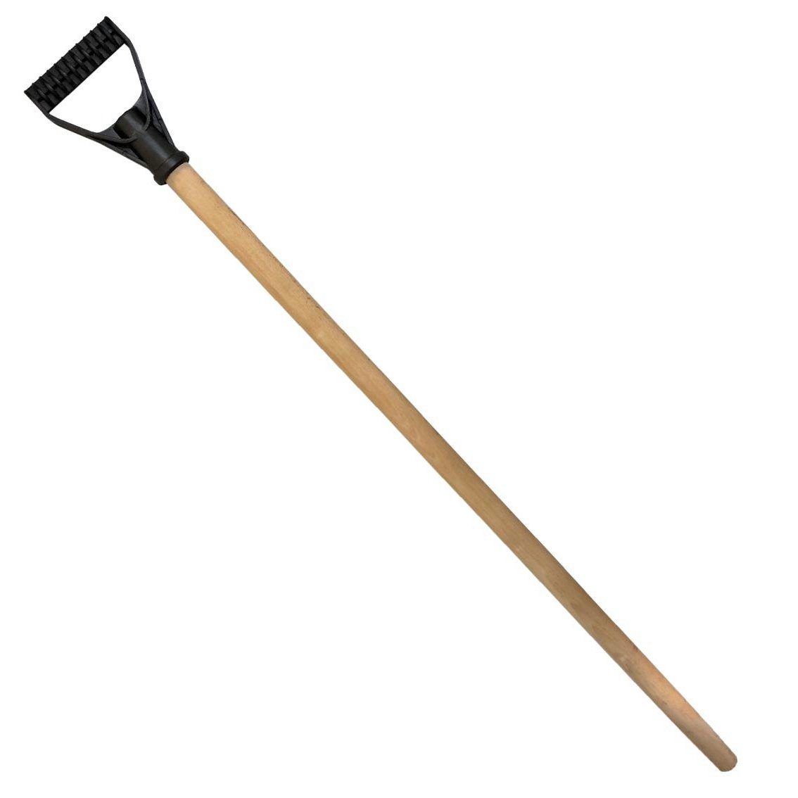 SRM Design Schneeschieber Holzstiel mit D-Griff für Ø27-32mm Schneeschaufel Schneeschieber