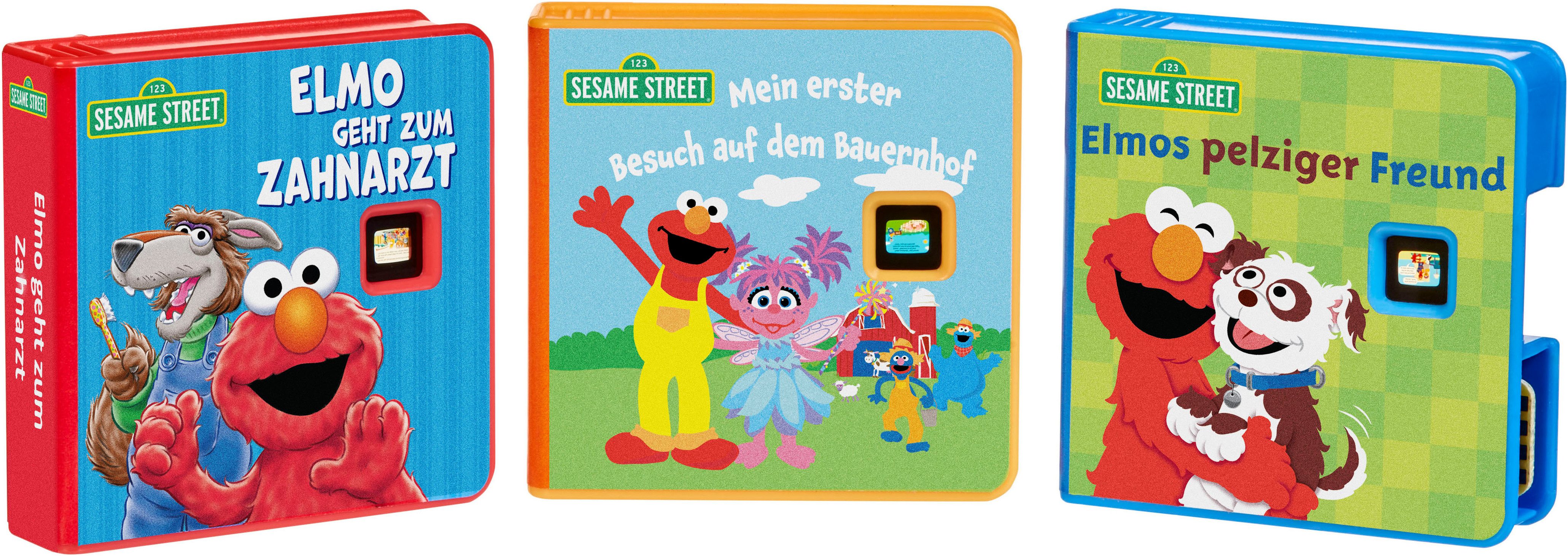 Little Tikes® Hörspielkassette Story Dream Machine, Sesamstraße, Elmo & Freunde Kollektion, (Set, 4-St), passend für Story Dream Machine