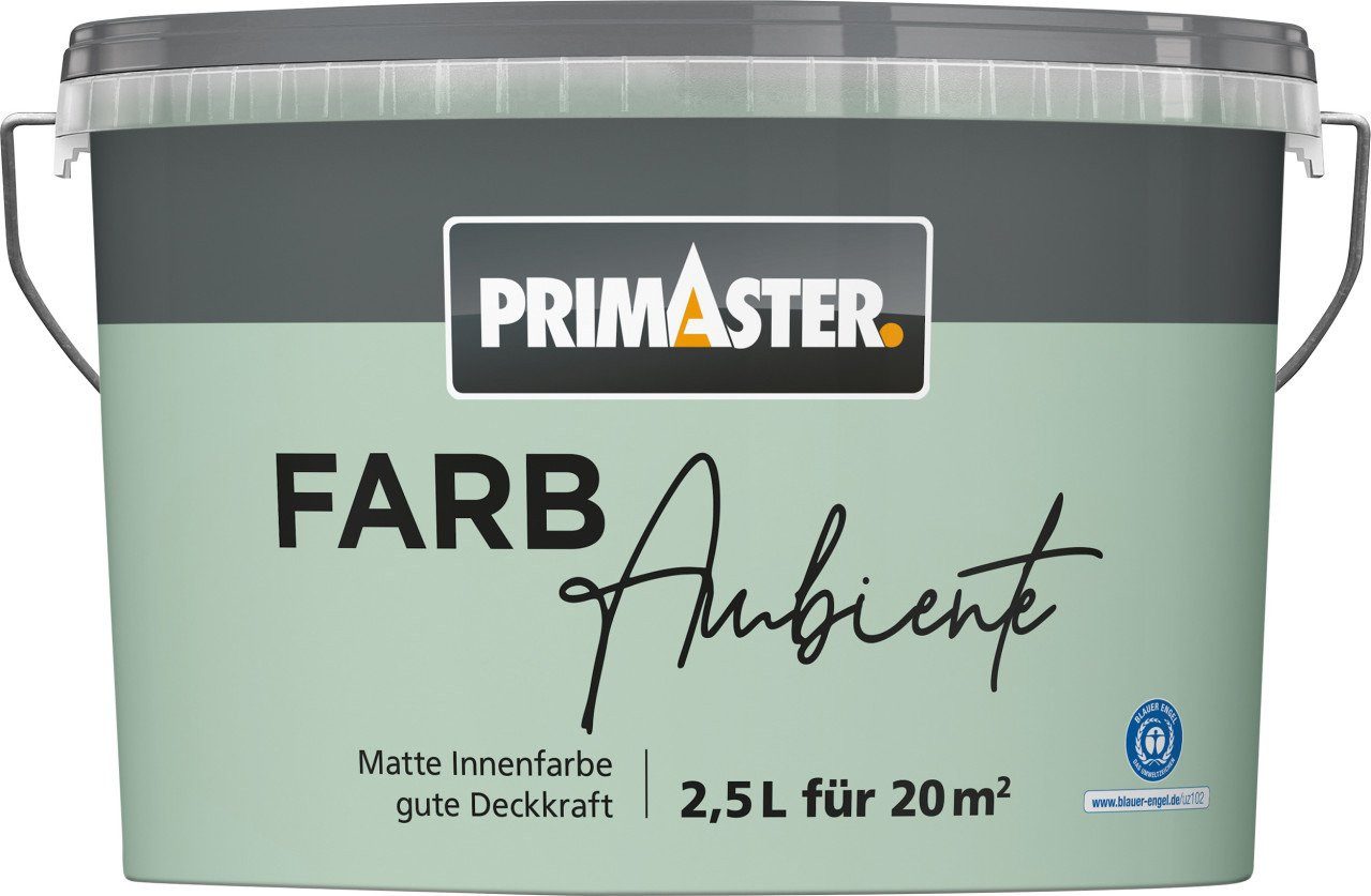 Primaster Wandfarbe Primaster Farbambiente Wandfarbe matt minze 2,5 L