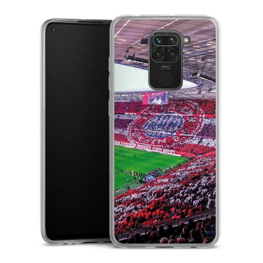 DeinDesign Handyhülle FCB Stadion FC Bayern München FCB Stadion Tribüne, Xiaomi Redmi Note 9 Slim Case Silikon Hülle Ultra Dünn Schutzhülle