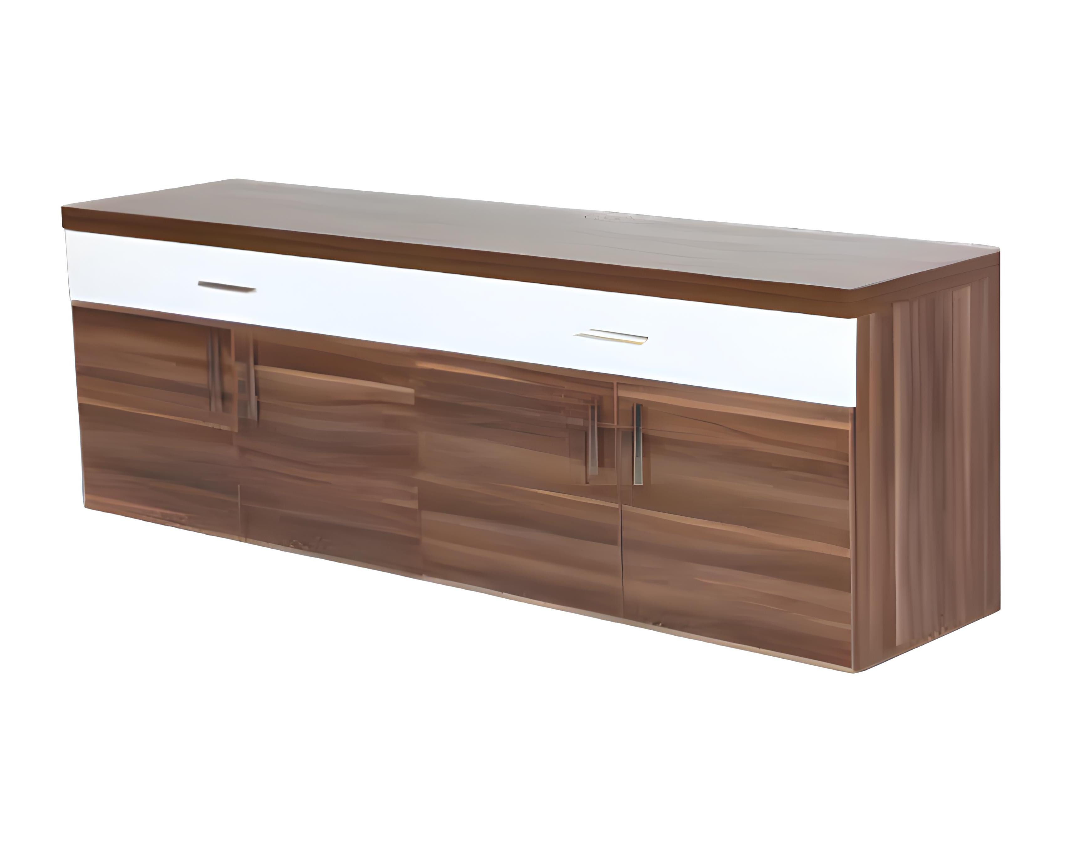 Sideboard Moderne Büro Kommode mit Schubladen und Fächern in Holzoptik