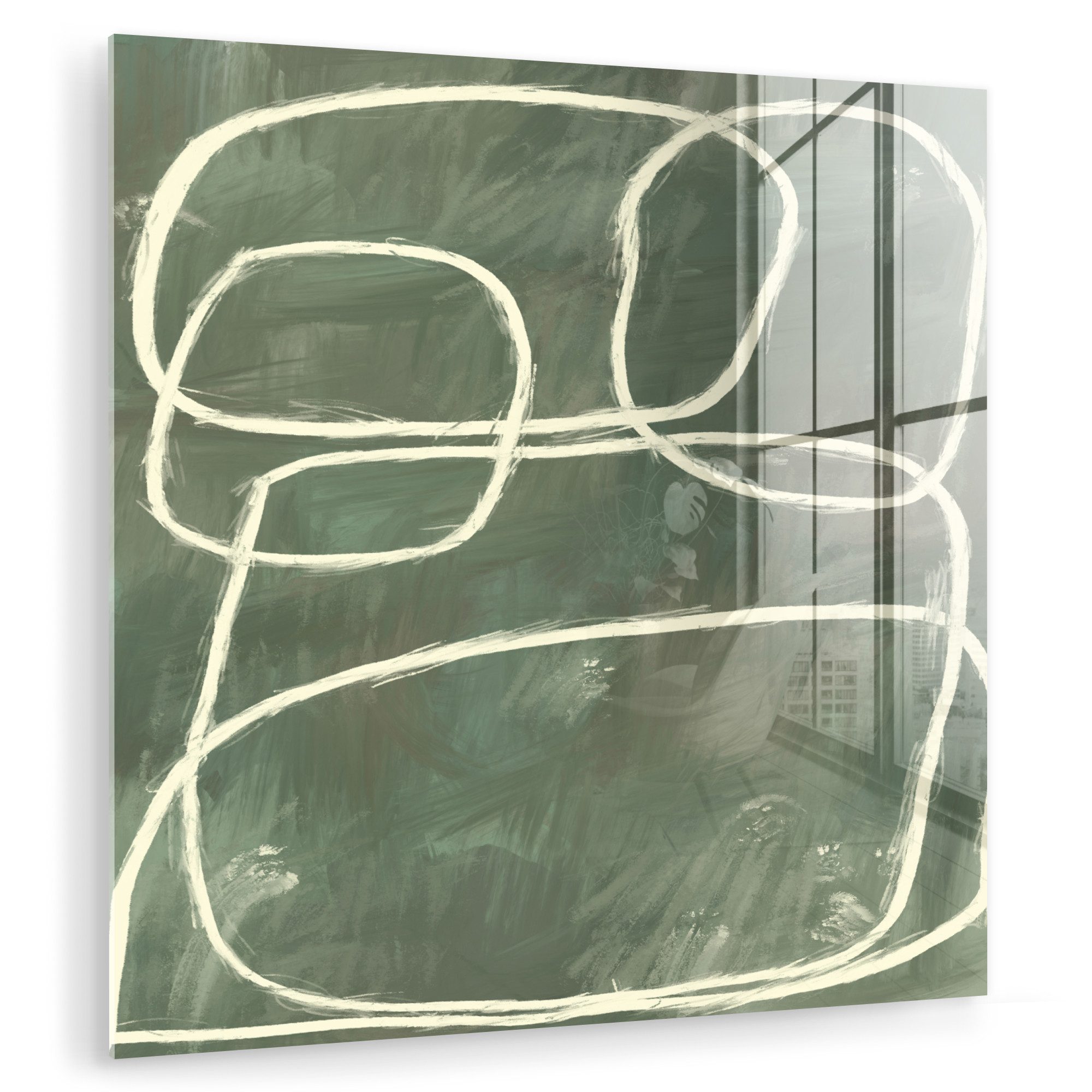 MuchoWow Acrylglasbild Abstrakt - Grün - günstig online kaufen