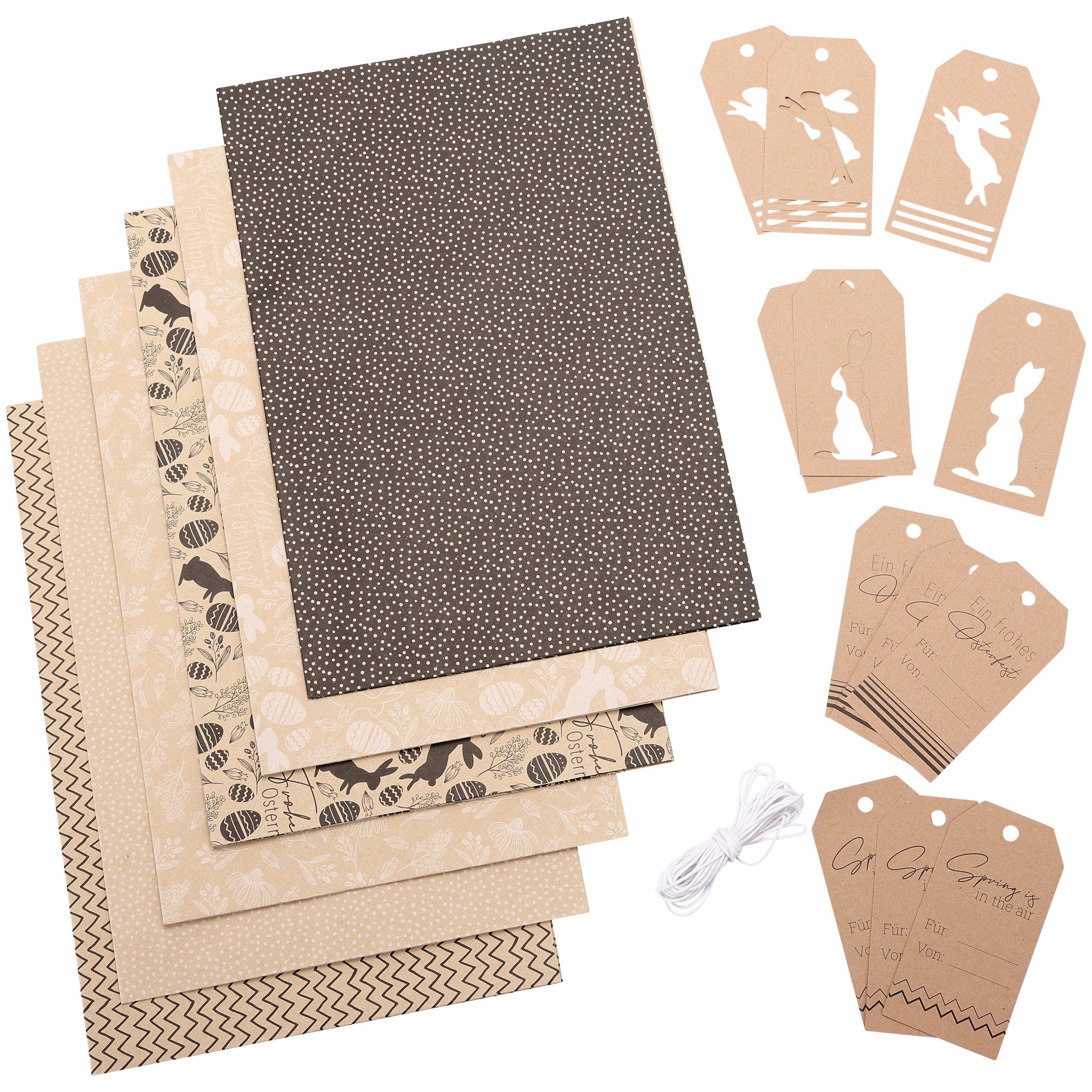 PAPIERDRACHEN Geschenkpapier Geschenkpapier Set 1 zu Ostern