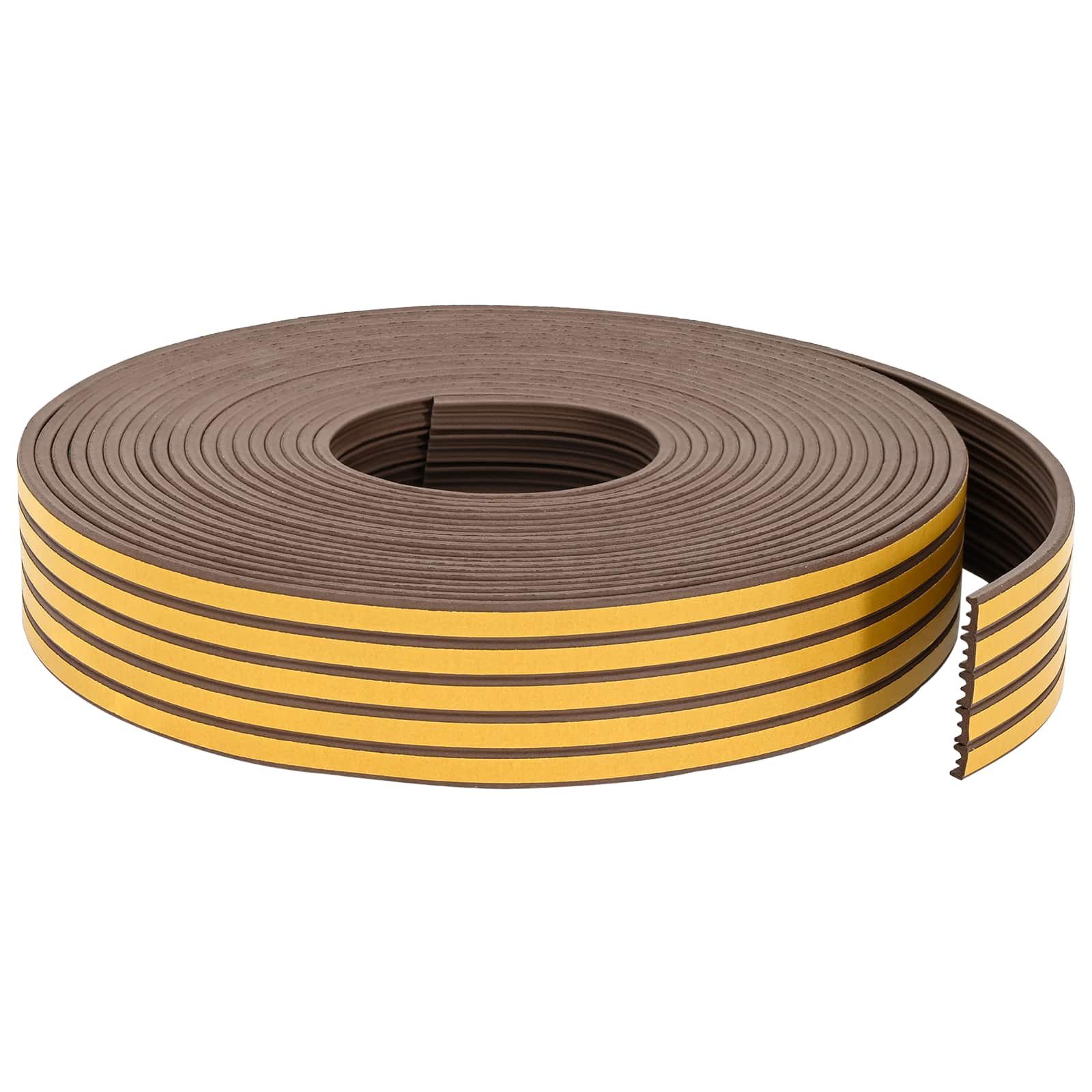 vidaXL Markise Selbstklebende Fensterdichtung Braun 9 x 4 mm 25 m (1-St)