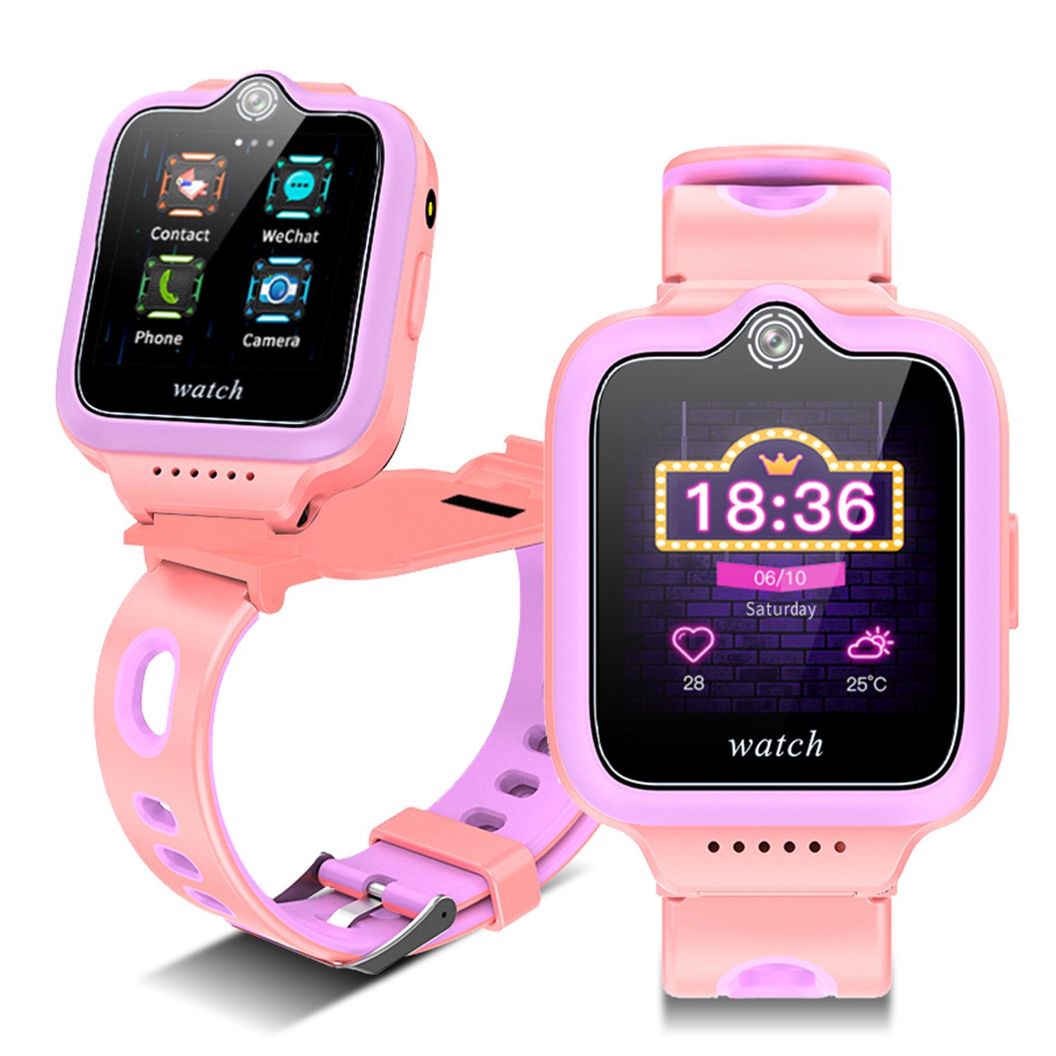 Kinder Smartwatch mit GPS Telefonfunktionen Geschenke zum Kindertag Smartwatch