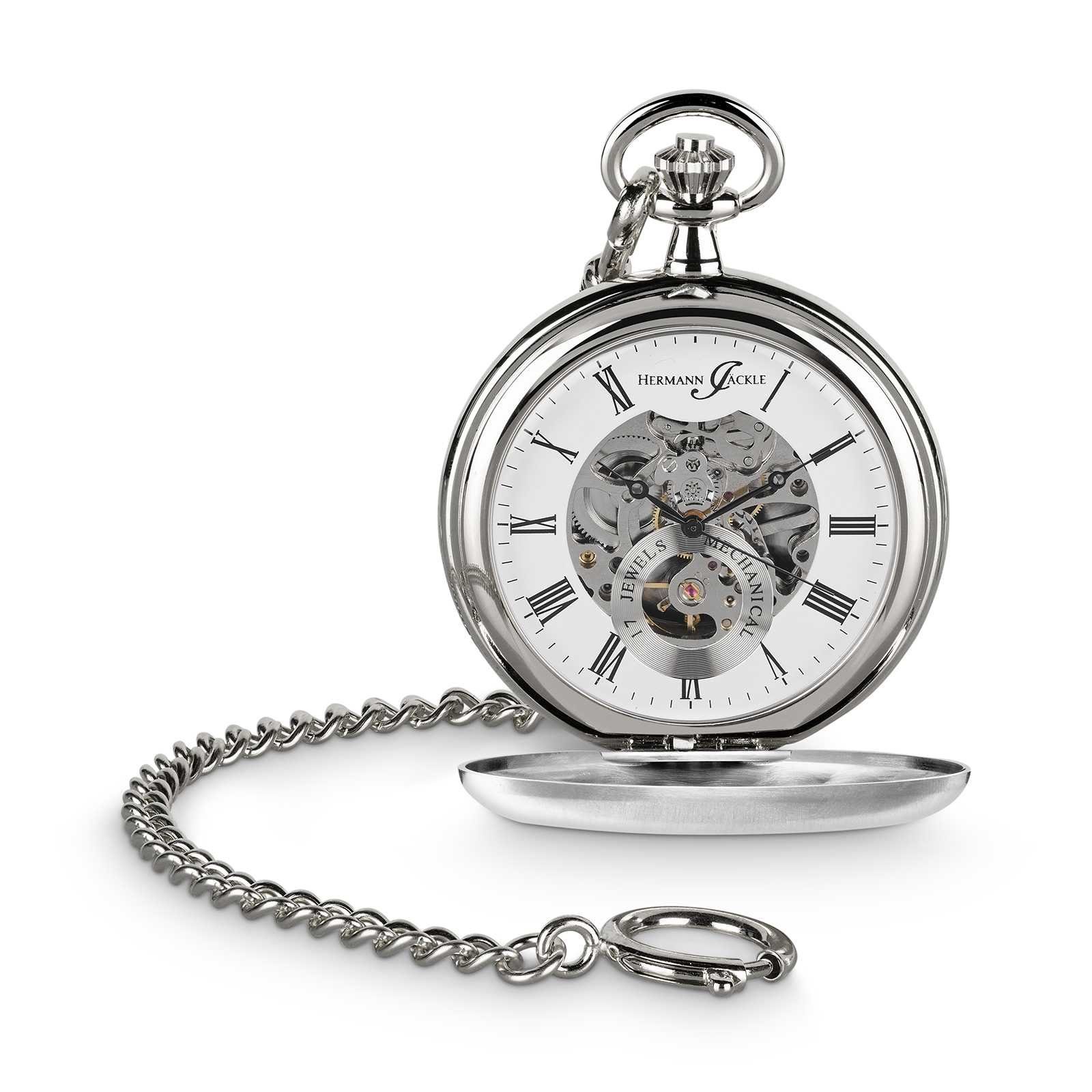 Hermann Jäckle Taschenuhr Heidelberg Skelett, Handaufzug, günstig online kaufen