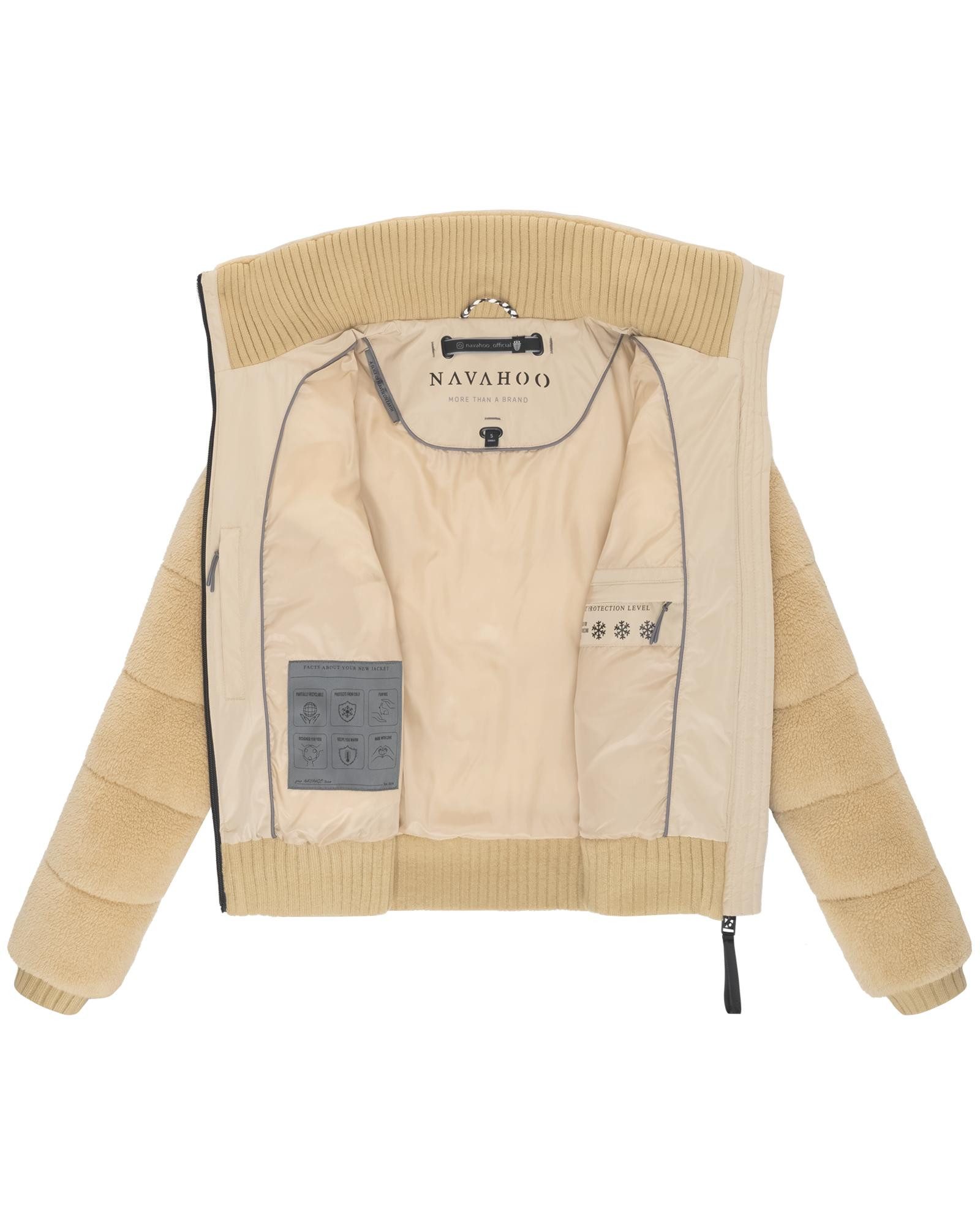 Navahoo Plüschjacke Schneepuder 14 warme Damen Teddyjacke für den Winter – Bild 5 von 5