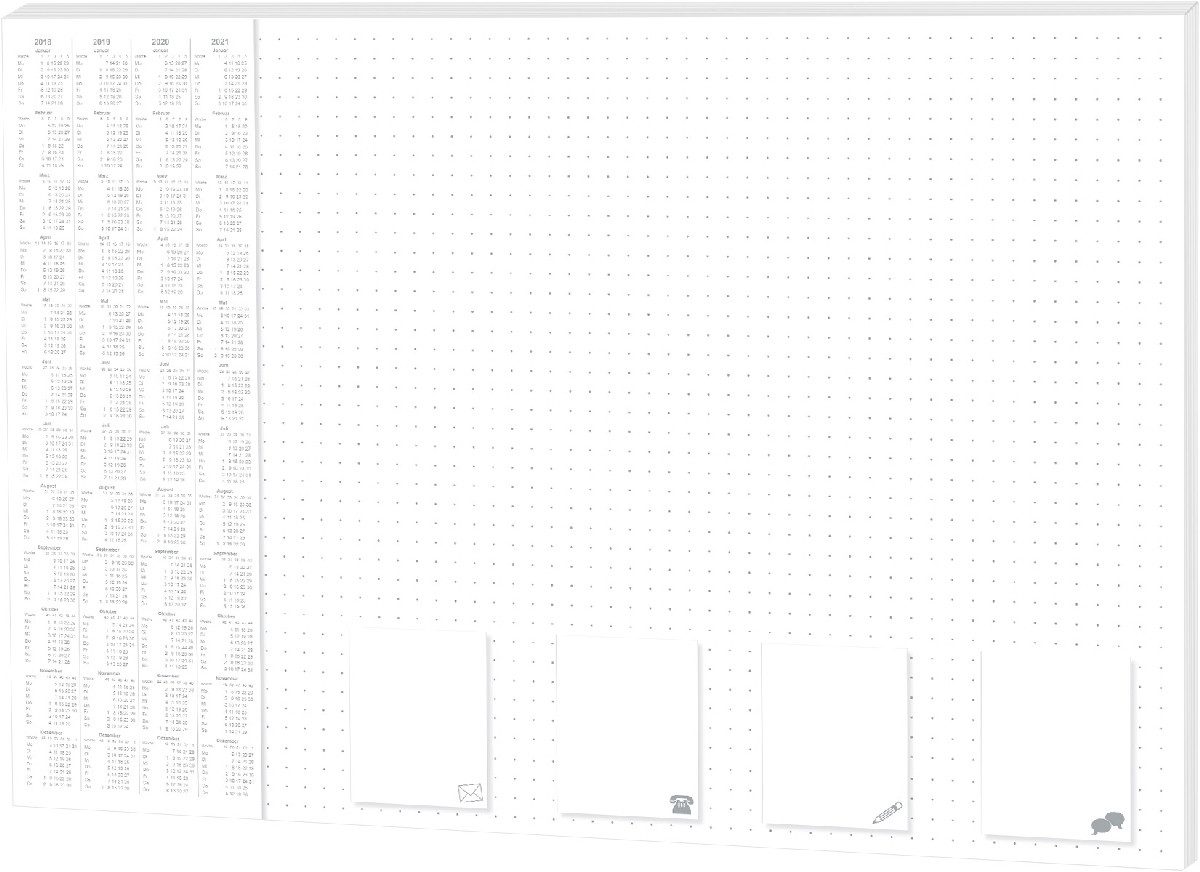RNK Verlag Schreibtischunterlage Schreibunterlage -Office dotted- 600x420mm 30 Blatt