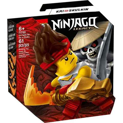 LEGO® Konstruktionsspielsteine LEGO® NINJAGO® - Battle Set: Kai vs. Skulkin, (Set, 61 St)