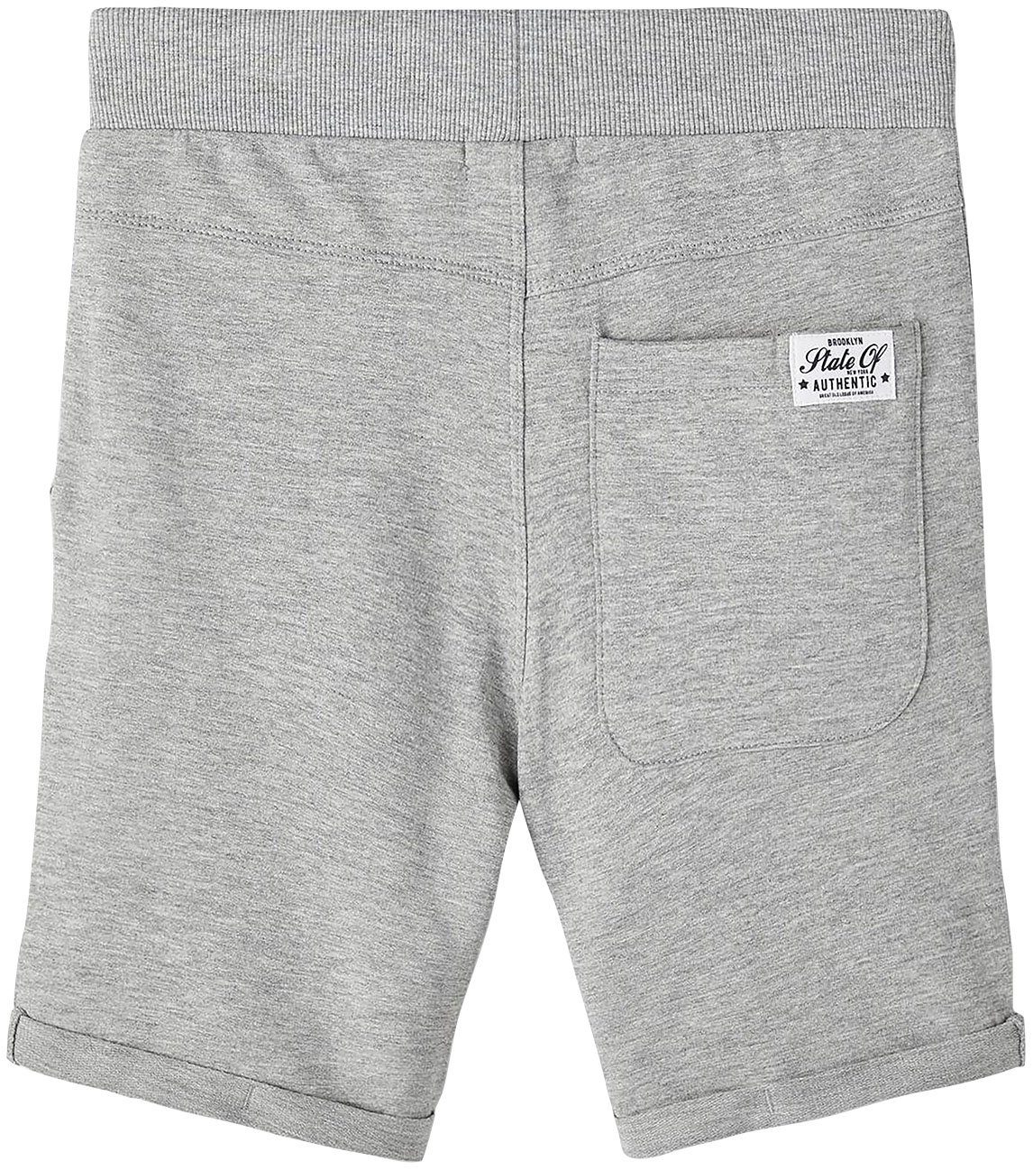 Name It Sweatshorts (Packung, grey UNB NKMVERMO SWE NOOS SHORTS 2P melange LONG F 2-tlg)