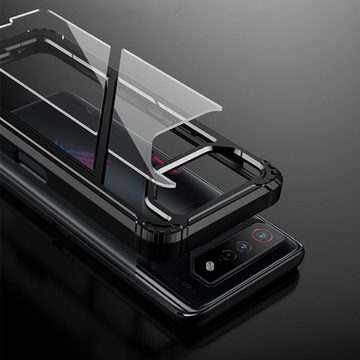 Wigento Handyhülle Für Asus ROG Phone 7 / 7 Ultimate Hybrid PC + TPU Shockproof Case Etui