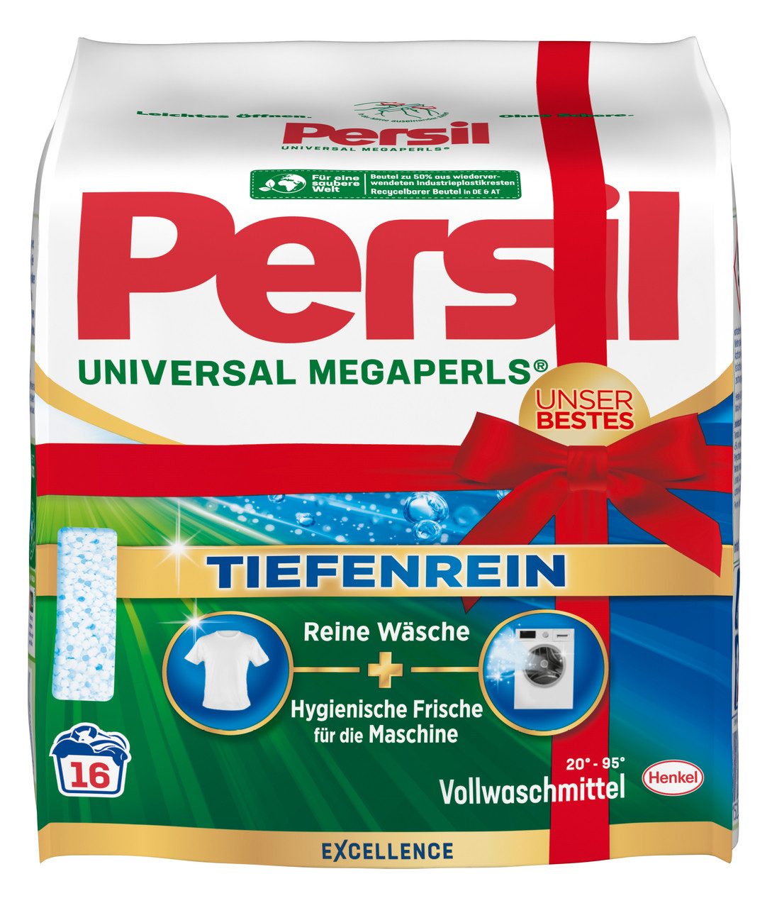 Persil Universal Megaperls 16 WL Vollwaschmittel (1-St. Pulver Waschmittel mit Tiefenrein)