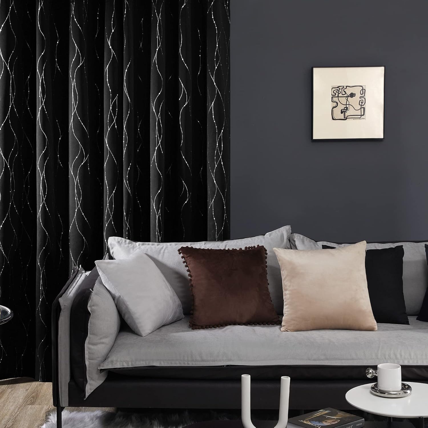 Deconovo Verdunkelungsvorhang mit Ösen Blickdichter Vorhang Verdunkelung fü günstig online kaufen