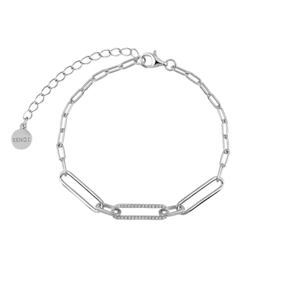 XENOX Armband XENOX Armband Duo Link Silber Zirkonia XS91485