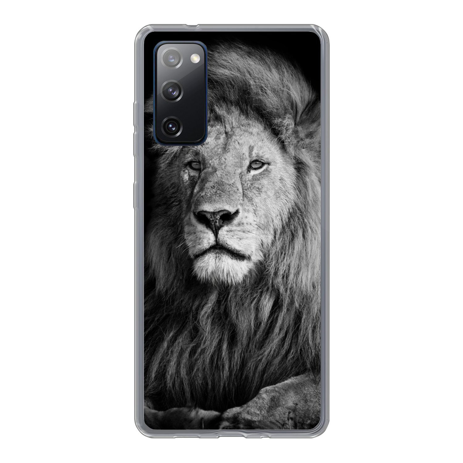 Handyhülle für Samsung Galaxy S20 FE Wildlife - Löwe - Schwarz - Weiß