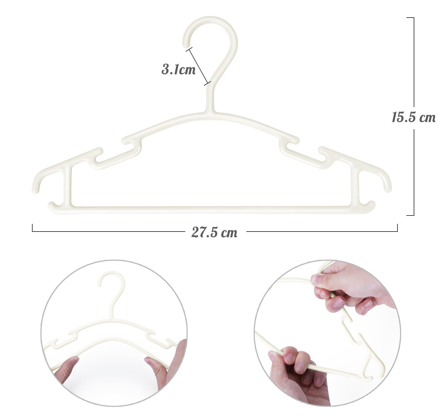 ElitVita Kleiderbügel Baby Kinderkleiderbügel Hangers Aufbewahrung, günstig online kaufen