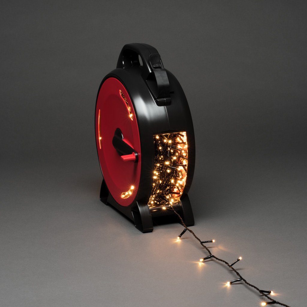 800 Dioden Weihnachtsdeko warm aussen, weiße KONSTSMIDE LED-Lichterkette