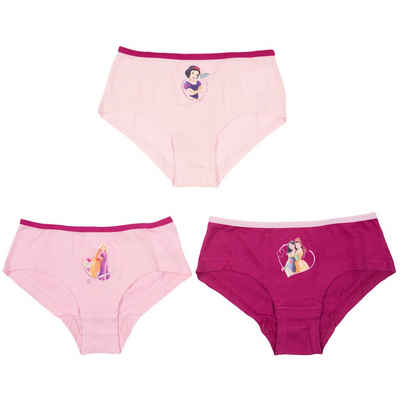 United Labels® Panty Disney Princess Panty für Mädchen Unterwäsche Bunt (3er Pack)