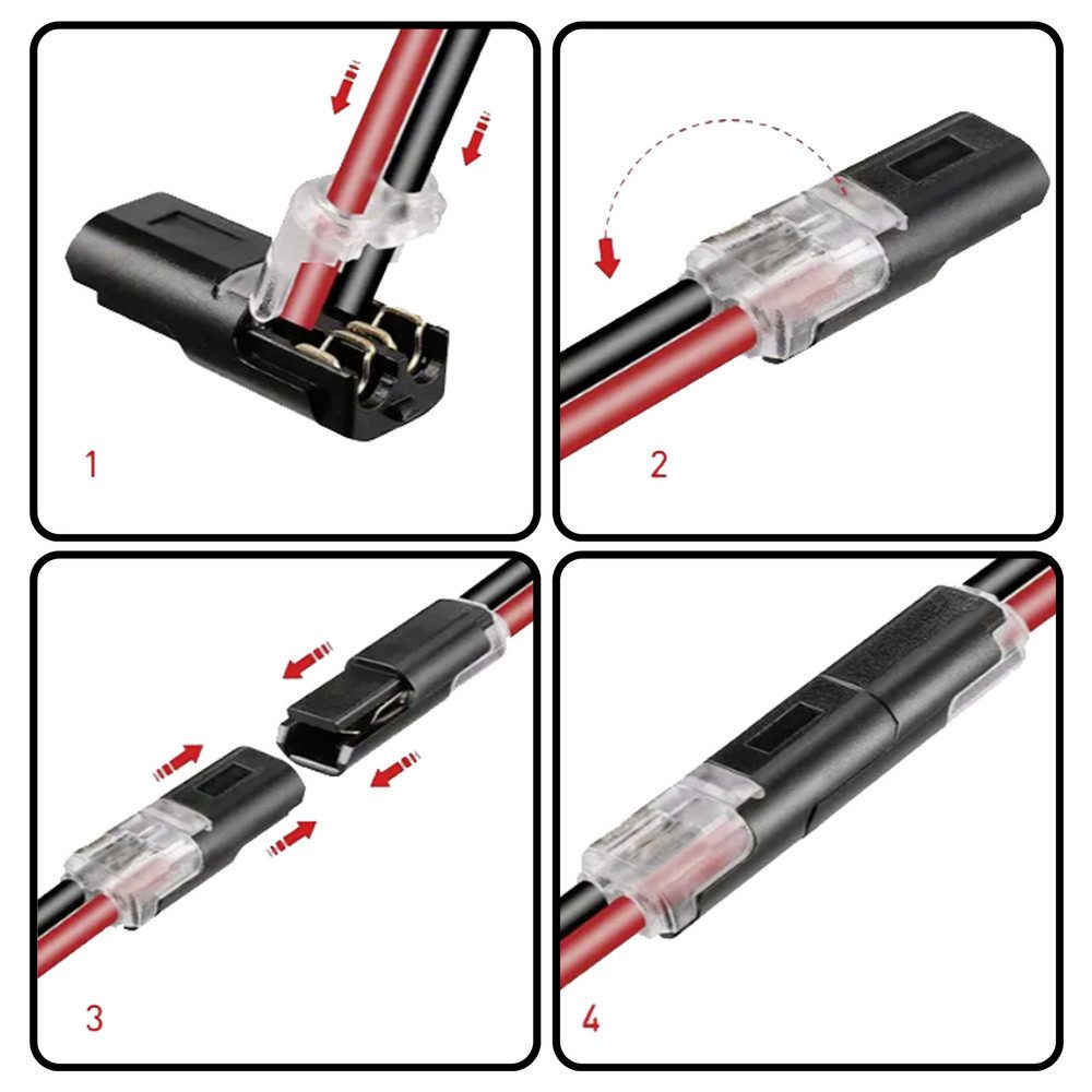 TRU COMPONENTS Verbindungsklemme TRU COMPONENTS TC-14376140 Schnellverschluss flexibel: 0.35-0.75 mm²
