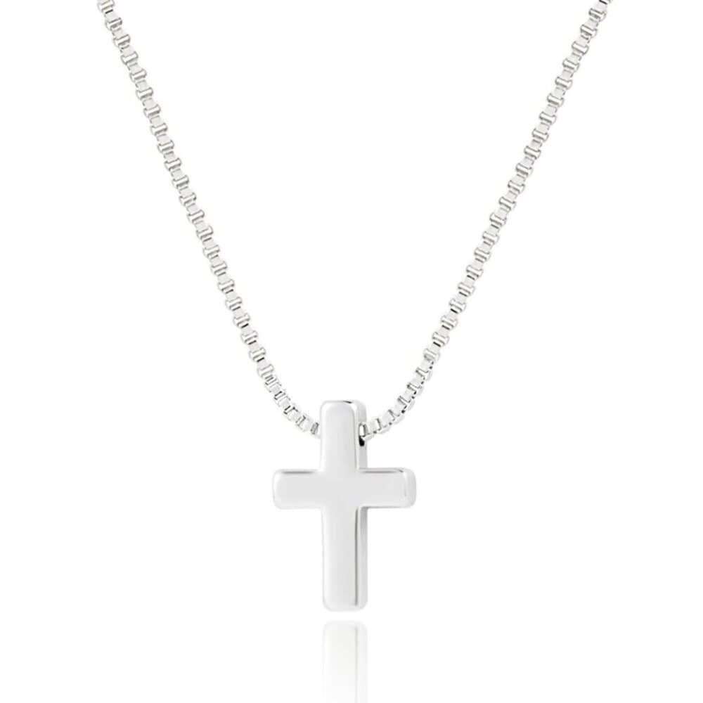 ROUGEMONT Kreuzkette Moderne Damen Kreuzkette Halskette 18K Vergoldung Hypoallergen, Wasserfest