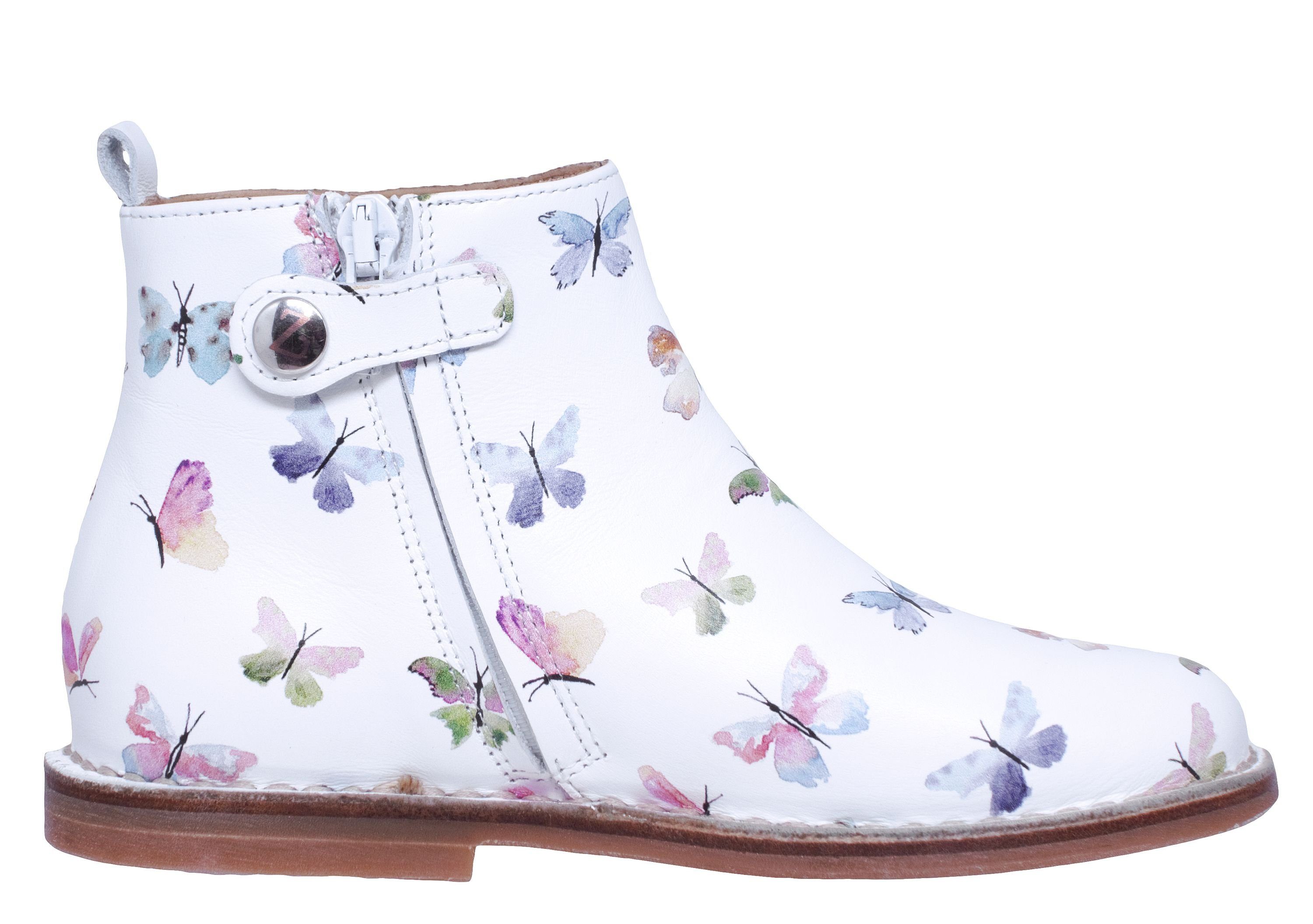 Zecchino d'Oro Zecchino d'Oro A06-4667 Leder Boots Stiefeletten Schmetterlinge Stiefelette